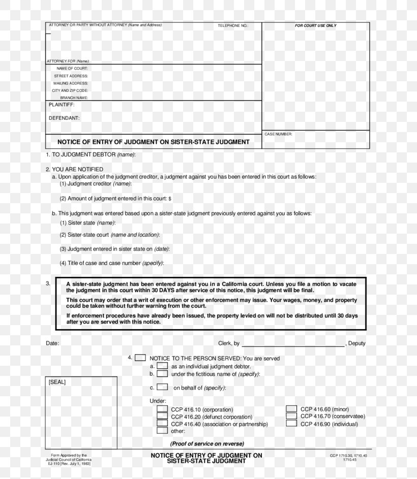 Document Judgment California Template PDF, PNG, 728x943px, Document, Acknowledgment, Area, California, Diagram Download Free