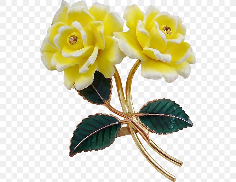 Garden Roses Double Rose Brooch Yellow, PNG, 632x632px, Garden Roses, Artificial Flower, Brooch, Cut Flowers, Double Rose Download Free