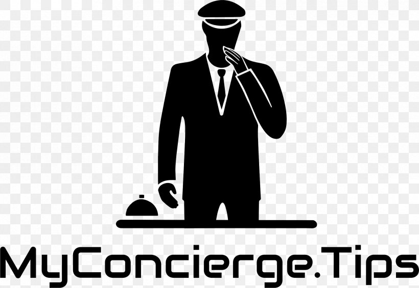 Logo Concierge Hotel Business, PNG, 2385x1646px, Logo, Banner, Black, Black And White, Brand Download Free