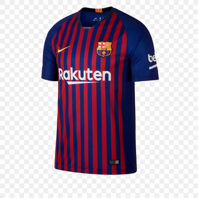 FC Barcelona T-shirt Barcelona Jersey Sports Fan Jersey, PNG, 1024x1024px, 2018, Fc Barcelona, Active Shirt, Barcelona, Blue Download Free