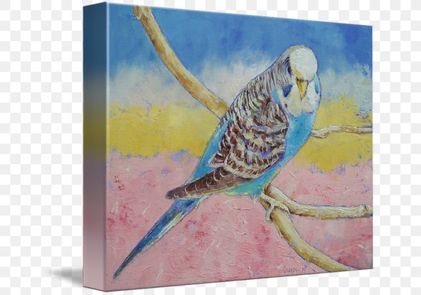 Budgerigar Parrot Parakeet Bird Painting, PNG, 650x575px, Budgerigar, Animal, Art, Art Museum, Beak Download Free