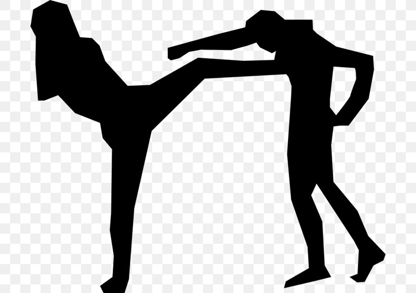 Muay Thai Kickboxing Martial Arts Clip Art, PNG, 700x577px, Muay Thai, Arm, Black And White, Boxing, Hand Download Free