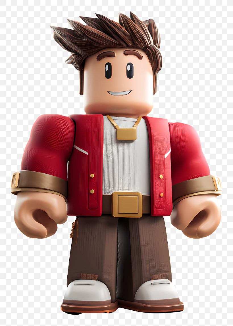 Roblox Man - Roblox Character In Red Jacket PNG
