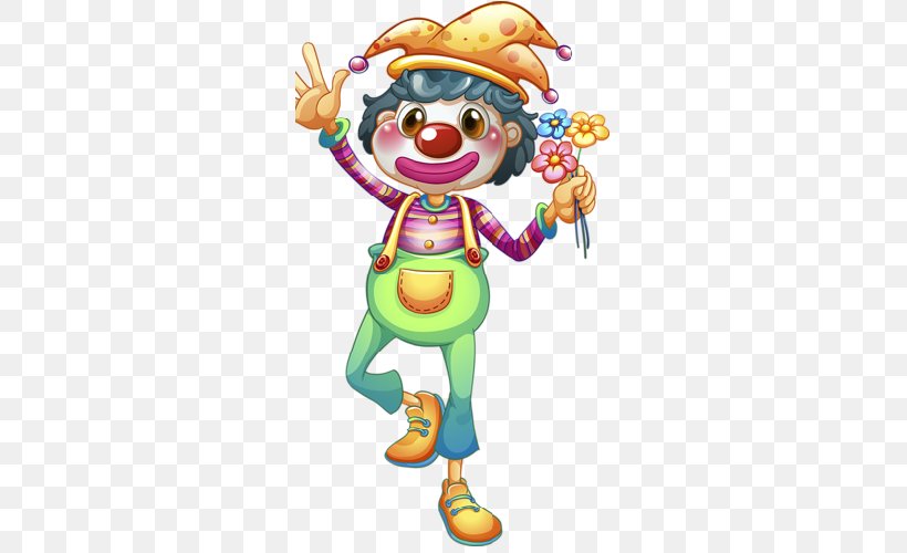 Clown Drawing Harlequin Pierrot, PNG, 500x500px, Clown, Art, Baby Toys, Balloon, Circus Download Free