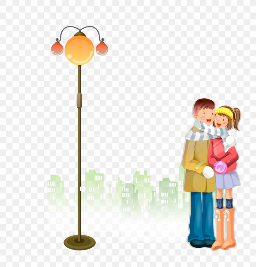 Download Winter, PNG, 903x944px, Winter, Couple, Human Behavior, Lamp, Love Download Free