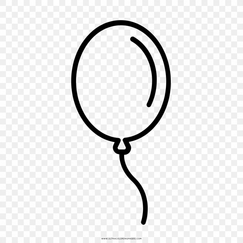 Coloring Book Drawing Party Toy Balloon Clip Art, PNG, 1000x1000px, Coloring Book, Area, Balloon, Black, Black And White Download Free