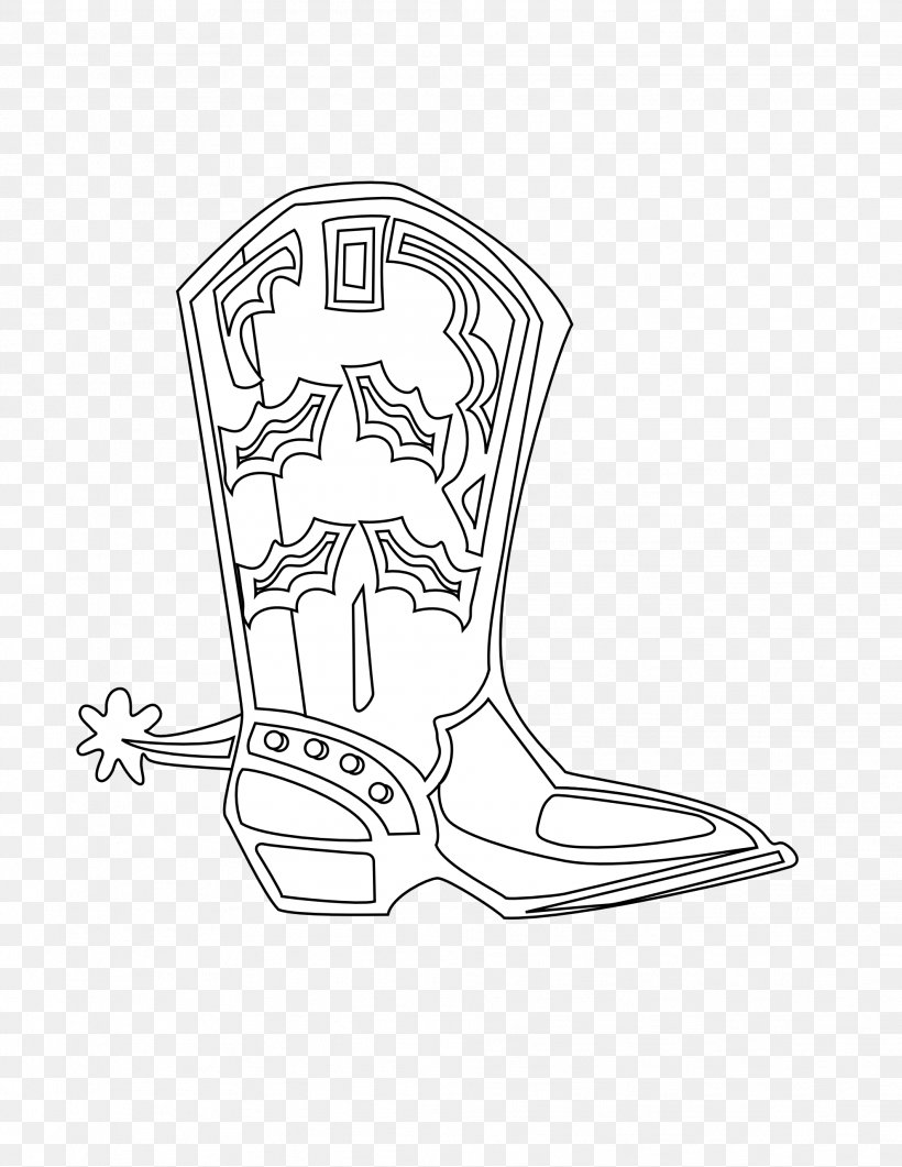 Cowboy Boot Shoe Footwear, PNG, 1979x2561px, Cowboy Boot, Area, Arm, Black, Black And White Download Free