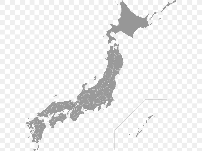 Japan Royalty-free Clip Art, PNG, 611x613px, Japan, Area, Black And White, Japan Rail Pass, Map Download Free