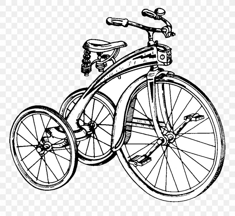 Old-Time Toys, Dolls And Novelties CD-ROM And Book Tricycle Bicycle Velocipede Clip Art, PNG, 980x904px, Tricycle, Automotive Design, Bicycle, Bicycle Accessory, Bicycle Drivetrain Part Download Free