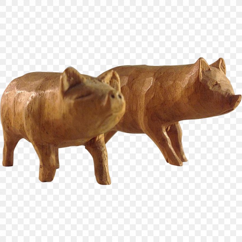 Pig Cattle Snout Terrestrial Animal Mammal, PNG, 849x849px, Pig, Animal, Animal Figure, Carving, Cattle Download Free