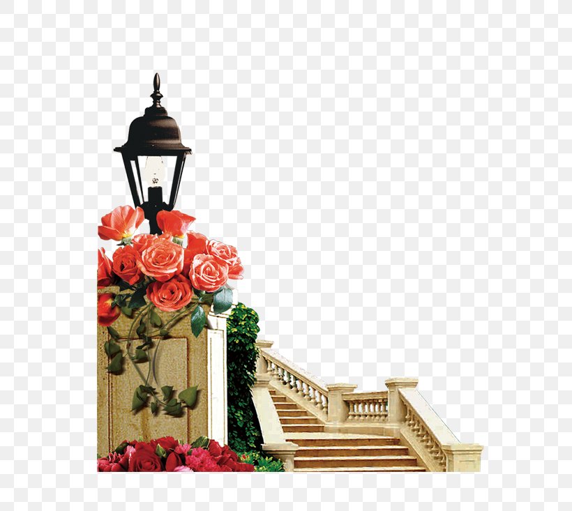 Stairs Building, PNG, 682x733px, Stairs, Building, Floral Design, Flower, Garden Download Free
