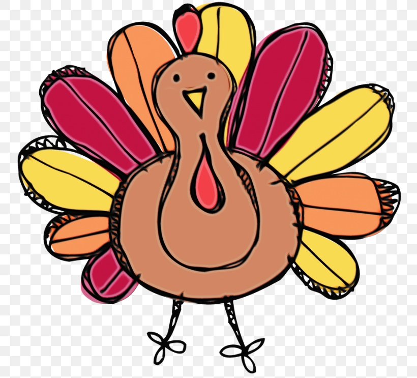 Thanksgiving Turkey Drawing, PNG, 768x743px, Watercolor, Bird, Cartoon, Drawing, Paint Download Free