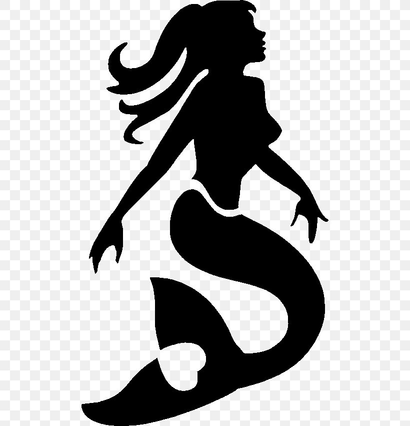 Ariel Stencil Mermaid Art Airbrush, PNG, 494x851px, Ariel, Airbrush, Art, Artwork, Black Download Free
