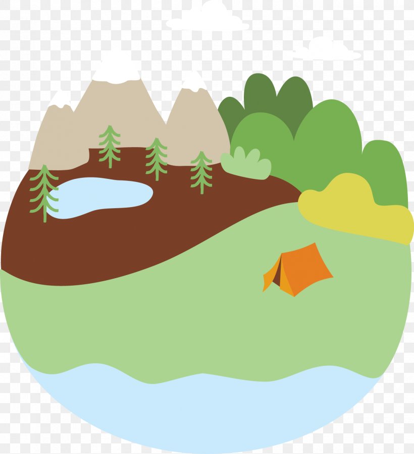 Illustration, PNG, 1494x1642px, Camping, Amphibian, Food, Grass, Green Download Free