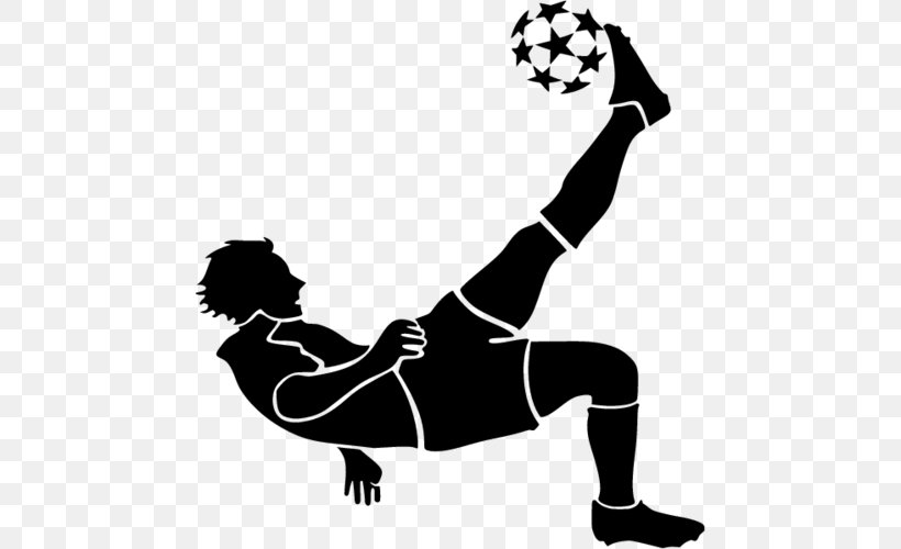 Wall Decal Football Player Sticker Bicycle Kick, PNG, 500x500px, Wall Decal, Arm, Artwork, Ball, Bicycle Kick Download Free