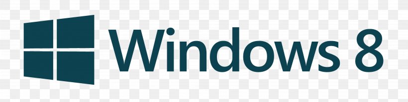 Windows 8.1 Logo Microsoft, PNG, 3792x954px, Windows 8, Blue, Brand, Computer Software, Features New To Windows 8 Download Free