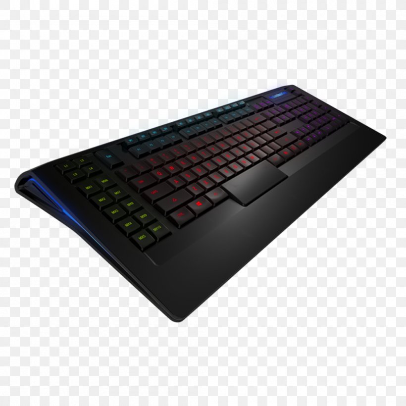 Computer Keyboard SteelSeries Headphones Gaming Keypad Game Controllers, PNG, 1000x1000px, Computer Keyboard, Computer Accessory, Computer Component, Electronic Device, Game Controllers Download Free