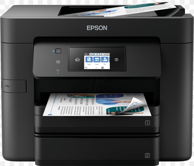 Epson WorkForce Pro WF-4730DTWF Inkjet Printing Multi-function Printer, PNG, 2855x2440px, Inkjet Printing, Business, Duplex Printing, Electronic Device, Epson Download Free