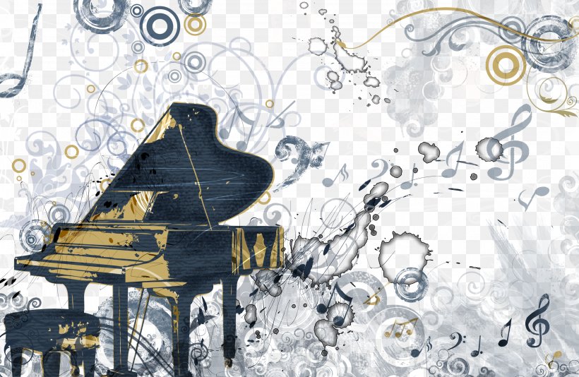 Piano Musical Notation Musical Instrument Liebesträume, PNG, 2957x1928px, Watercolor, Cartoon, Flower, Frame, Heart Download Free