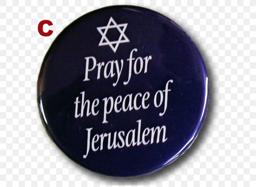 Pray For The Peace Of Jerusalem Collar Pin Q33 NY Judaism, PNG, 600x600px, Collar Pin, Badge, Brand, Button, Chai Download Free