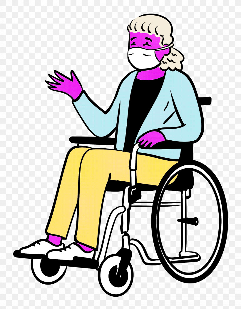 Woman Wheelchair Medical Mask, PNG, 1952x2500px, Woman, Beautym, Behavior, Bicycle, Geometry Download Free