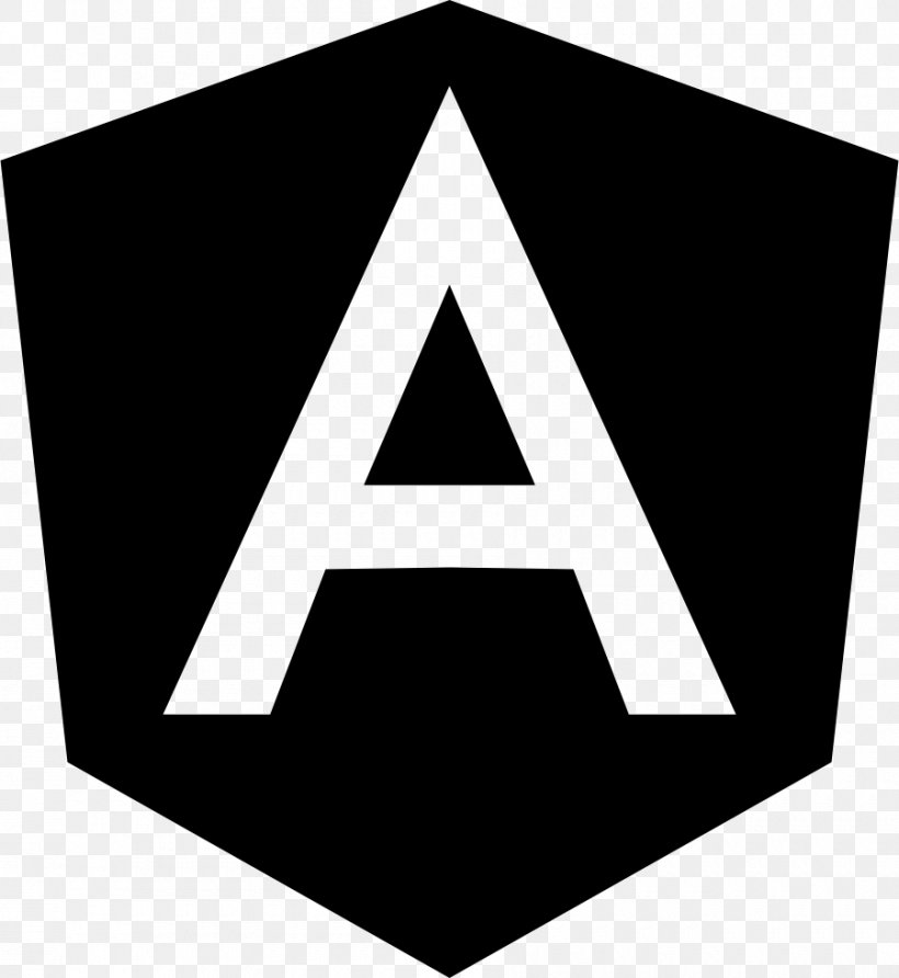 AngularJS, PNG, 900x980px, Angularjs, Angular, Area, Black, Black And White Download Free