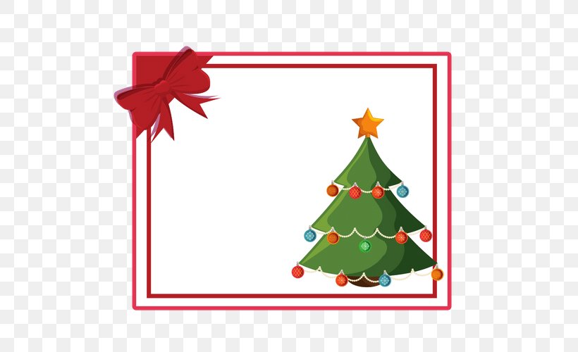 Christmas Tree Christmas Ornament Poinsettia, PNG, 500x500px, Christmas Tree, Area, Artwork, Border, Christmas Download Free