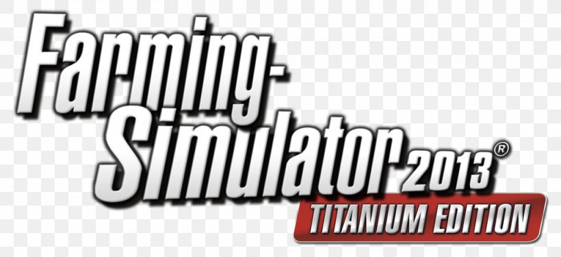 Farming Simulator 2013 Video Games Car Logo, PNG, 1024x469px, Farming Simulator 2013, Auto Part, Black And White, Brand, Car Download Free