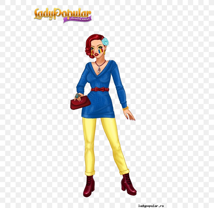 Lady Popular Fashion Dress Game France, PNG, 600x800px, Lady Popular, Action Figure, Clown, Costume, Dress Download Free