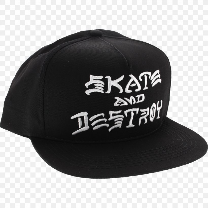 Thrasher Presents Skate And Destroy Skateboarding T-shirt, PNG, 1500x1500px, Thrasher Presents Skate And Destroy, Baseball Cap, Black, Brand, C R Stecyk Iii Download Free