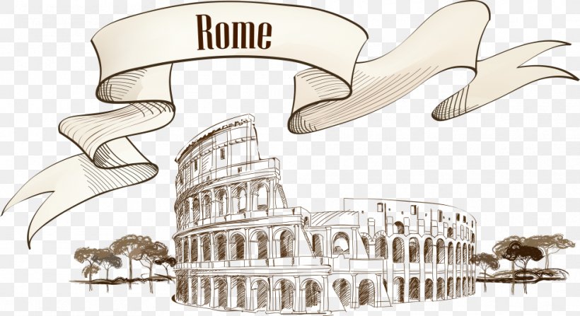 Colosseum Ancient Rome Roman Amphitheatre Illustration, PNG, 986x538px, Colosseum, Amphitheater, Ancient Rome, Brand, Drawing Download Free