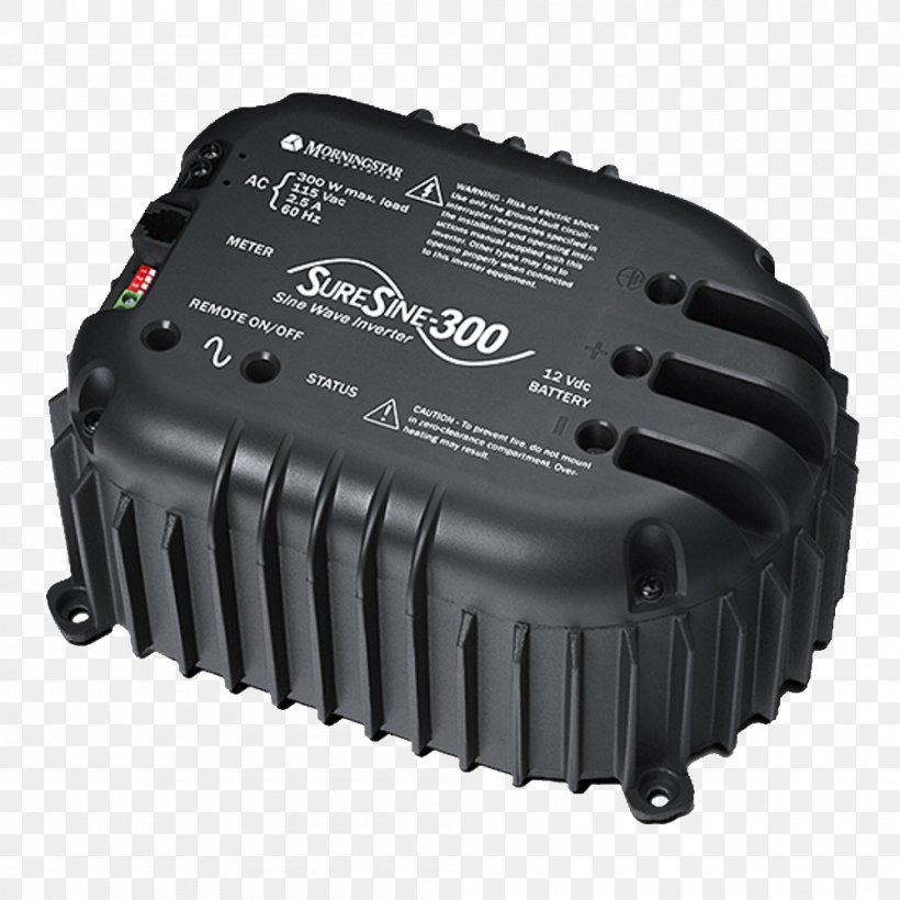 Battery Charger Power Inverters Sine Wave Solar Inverter Battery Charge Controllers, PNG, 1000x1000px, Battery Charger, Battery Charge Controllers, Computer Component, Direct Current, Electric Potential Difference Download Free