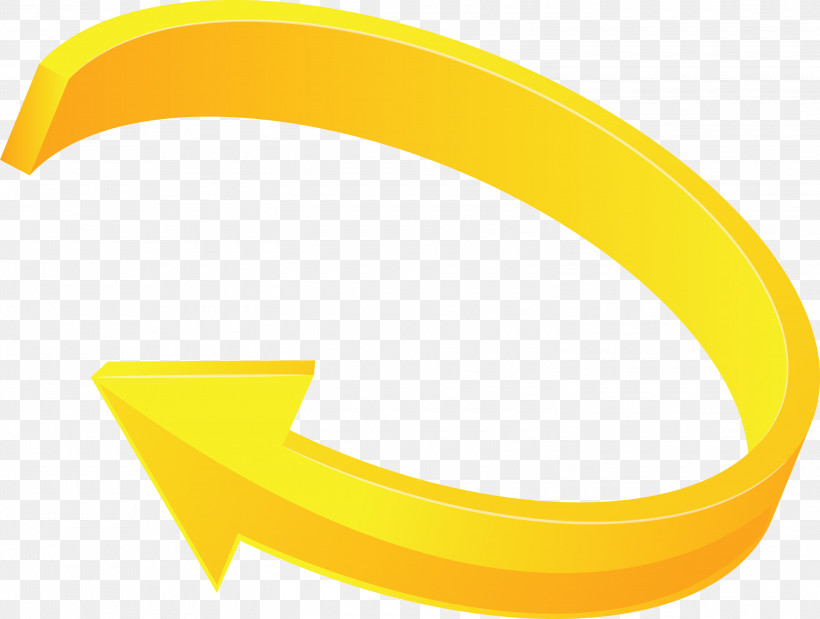 Eco Circulation Arrow, PNG, 3000x2268px, Eco Circulation Arrow, Circle, Symbol, Yellow Download Free