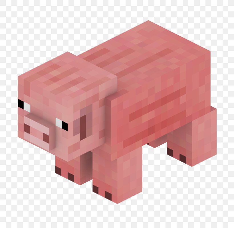 Minecraft Pig Mob Video Game Clip Art, PNG, 800x800px, Minecraft, Electronic Component, Game, Minecraft Forge, Mob Download Free