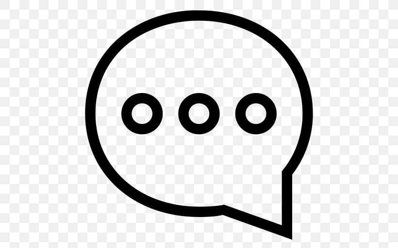 Smiley Online Chat Conversation Clip Art, PNG, 512x512px, Smiley, Area, Black, Black And White, Conversation Download Free