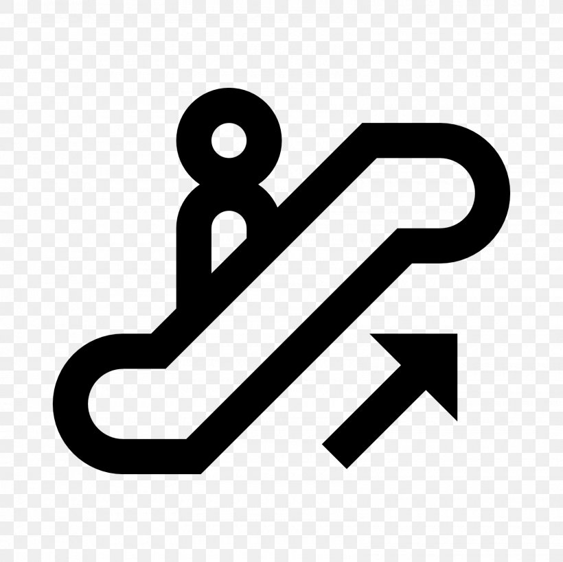 Symbol Escalator Stairs Clip Art, PNG, 1600x1600px, Symbol, Area, Black And White, Brand, Escalator Download Free
