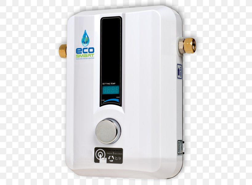 Tankless Water Heating EcoSmart ECO 11 Solar Water Heating Electric Heating, PNG, 600x600px, Water Heating, Electric Heating, Electricity, Electronic Device, Electronics Download Free