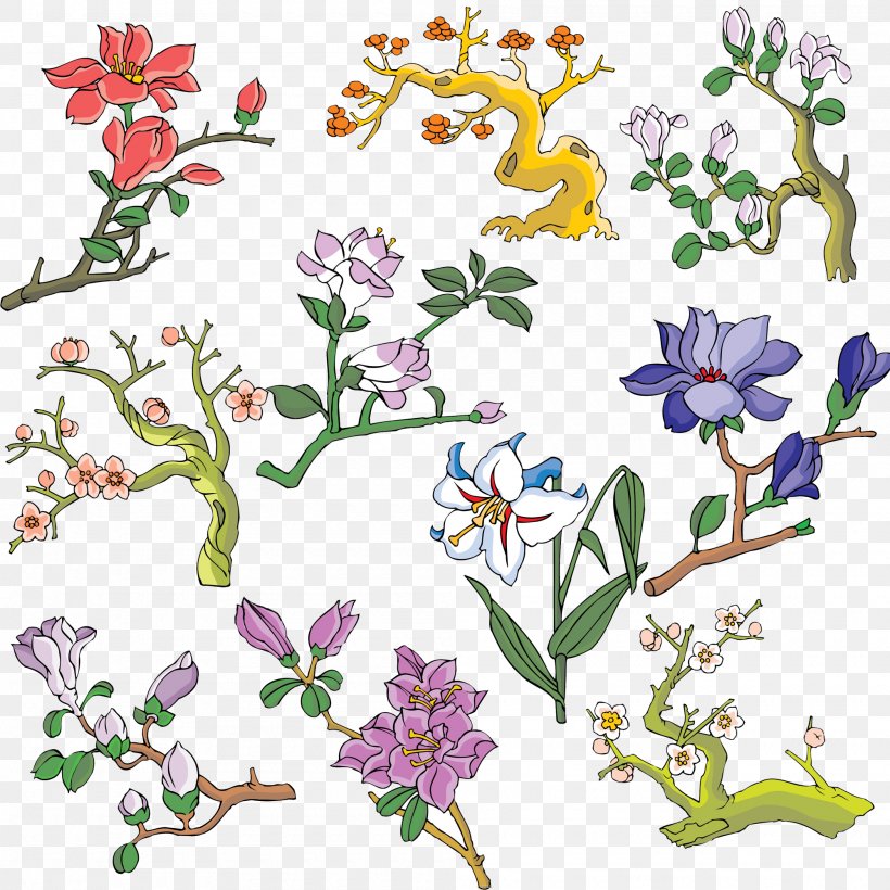 Floral Design Plum Blossom Flower Ameixeira Clip Art, PNG, 2000x2000px, Floral Design, Ameixeira, Area, Art, Artwork Download Free