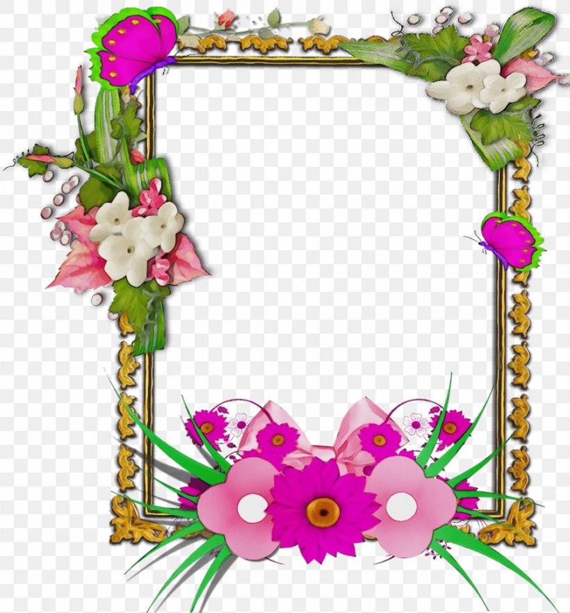 Picture Frame, PNG, 901x970px, Watercolor, Floral Design, Flower, Interior Design, Paint Download Free