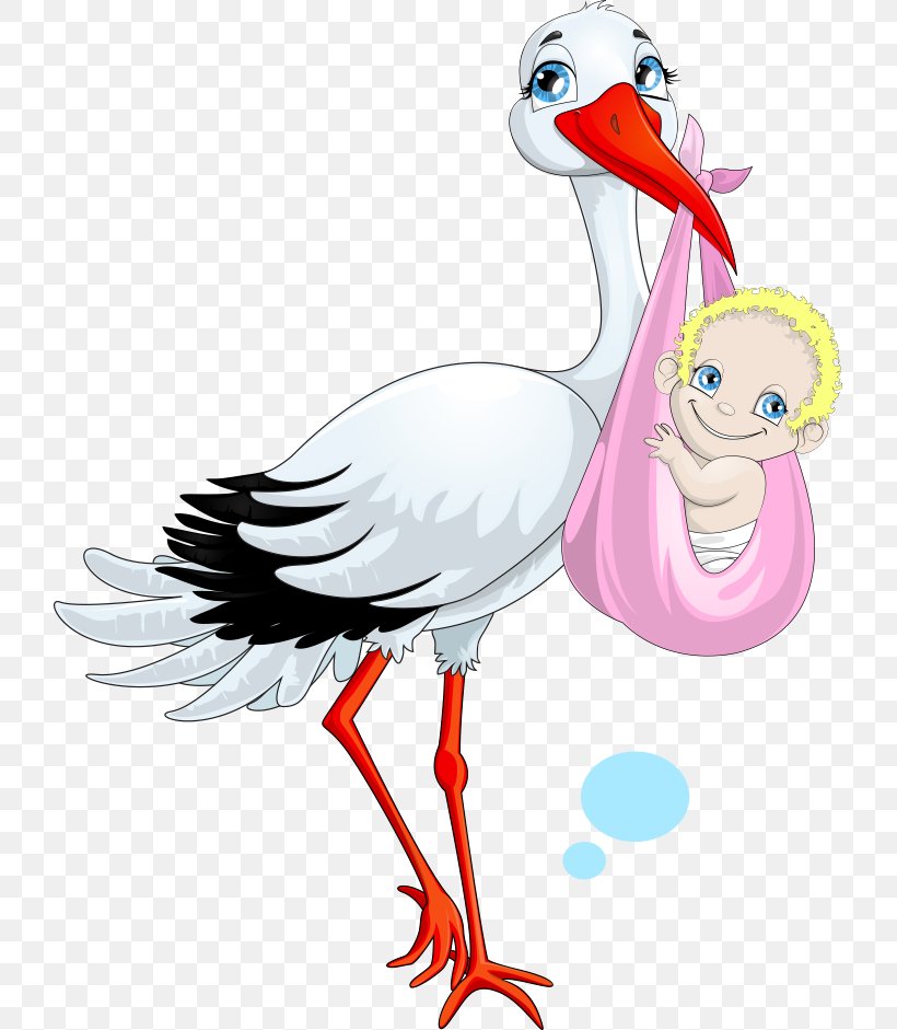 Child Stock Illustration Clip Art, PNG, 721x941px, White Stork, Art, Baby Shower, Beak, Bird Download Free