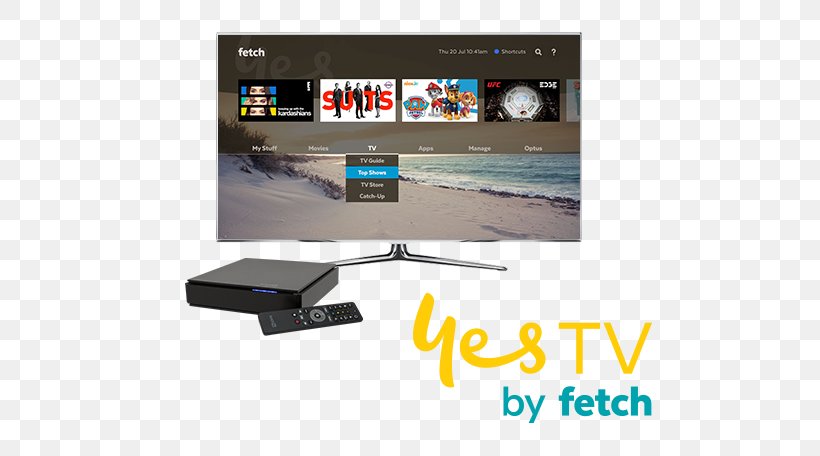 Fetch TV Optus Television Set-top Box, PNG, 570x456px, Fetch Tv, Display Device, Electronics, Electronics Accessory, Entertainment Download Free