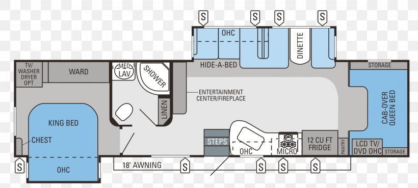 Jayco Inc Floor Plan Campervans Caravan Motorhome Png