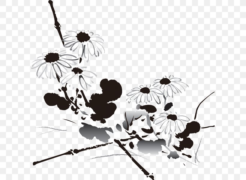 China Chrysanthemum Xd7grandiflorum Budaya Tionghoa Flowering Tea Liqiu, PNG, 613x600px, China, Autumn, Black And White, Budaya Tionghoa, Chrysanthemum Download Free
