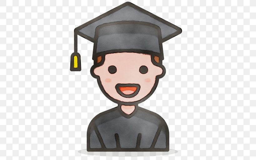 Graduation, PNG, 512x512px, Watercolor, Academic Dress, Cap, Cartoon, Chef Download Free