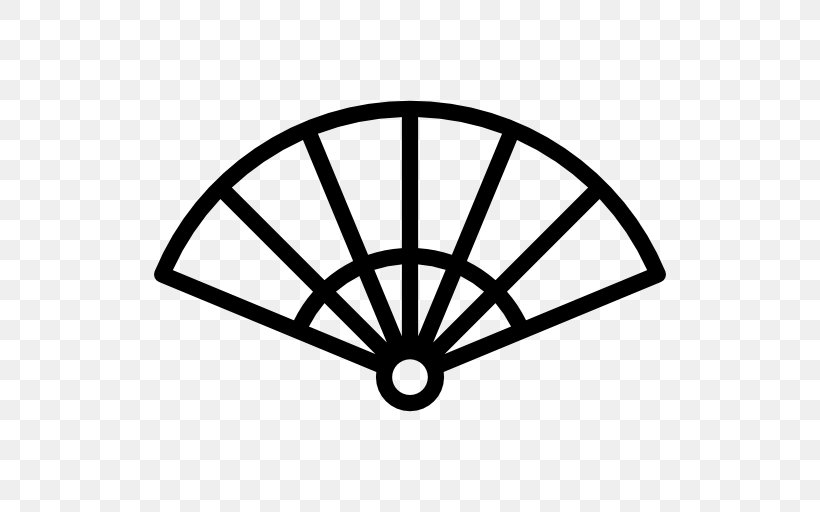 Hand Fan Clip Art, PNG, 512x512px, Hand Fan, Area, Black, Black And White, Depositphotos Download Free