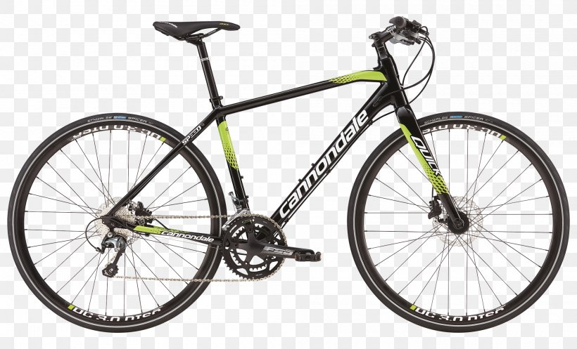 Cannondale Quick 1 Road Bike Cannondale Bicycle Corporation Cycling Hybrid Bicycle, PNG, 2000x1214px, Cannondale Quick 1 Road Bike, Automotive Tire, Bicycle, Bicycle Accessory, Bicycle Cranks Download Free