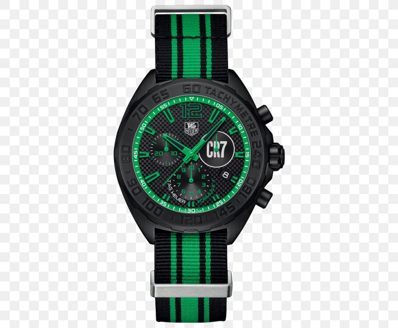 TAG Heuer Men's Formula 1 Chronograph TAG Heuer Men's Formula 1 Chronograph Athlete Watch, PNG, 644x676px, Formula 1, Athlete, Brand, Chronograph, Cristiano Ronaldo Download Free