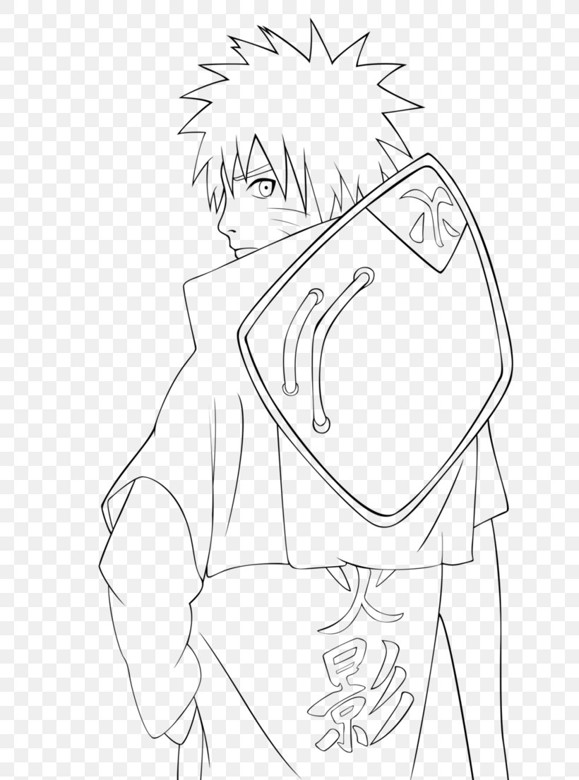 Line Art Drawing Pencil Coloring Book Naruto, PNG, 722x1105px, Watercolor, Cartoon, Flower, Frame, Heart Download Free