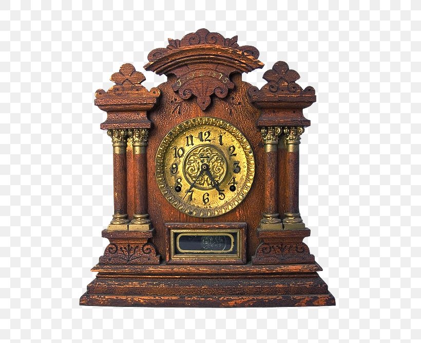 Mantel Clock Fireplace Mantel, PNG, 581x667px, Clock, Alarm Clocks, Antique, Carving, Data Download Free