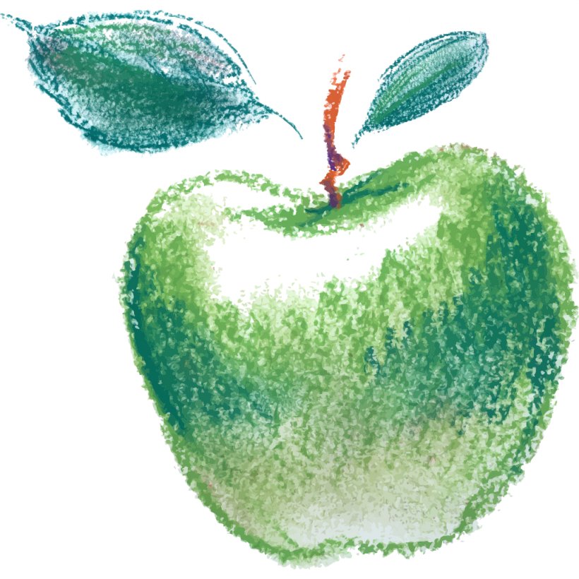 Apple Drawing Crayon, PNG, 1024x1024px, Watercolor, Cartoon, Flower, Frame, Heart Download Free